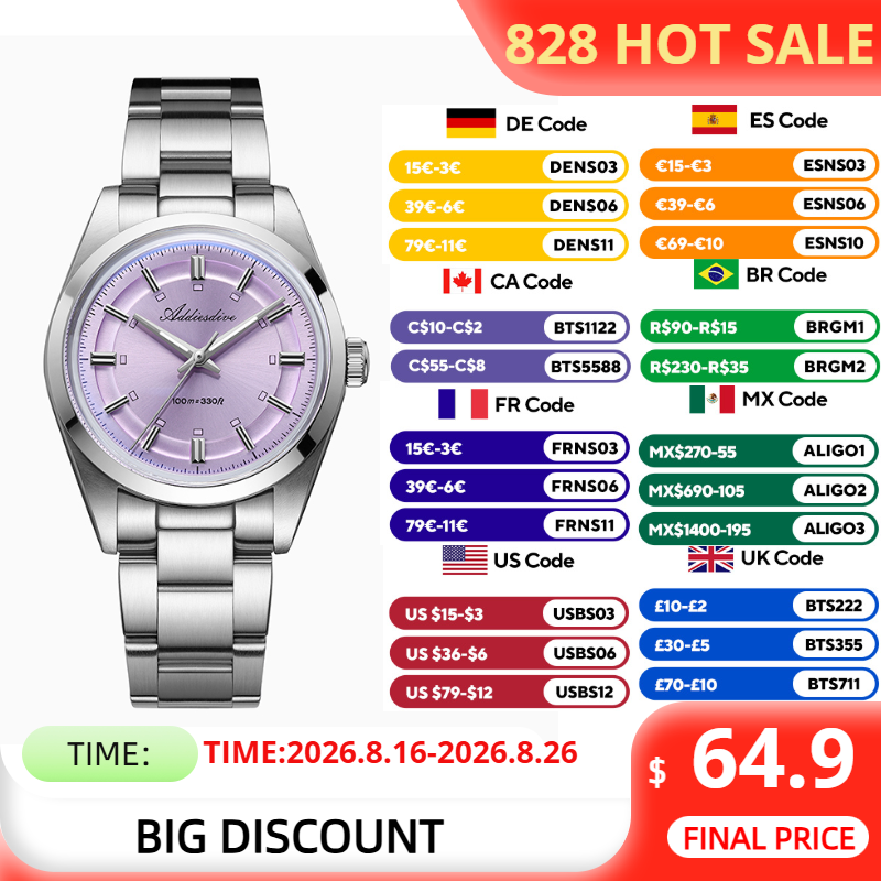 ADDIESDIVE Women's Watch Top B - огляд і ціна Anti Blue Light Film