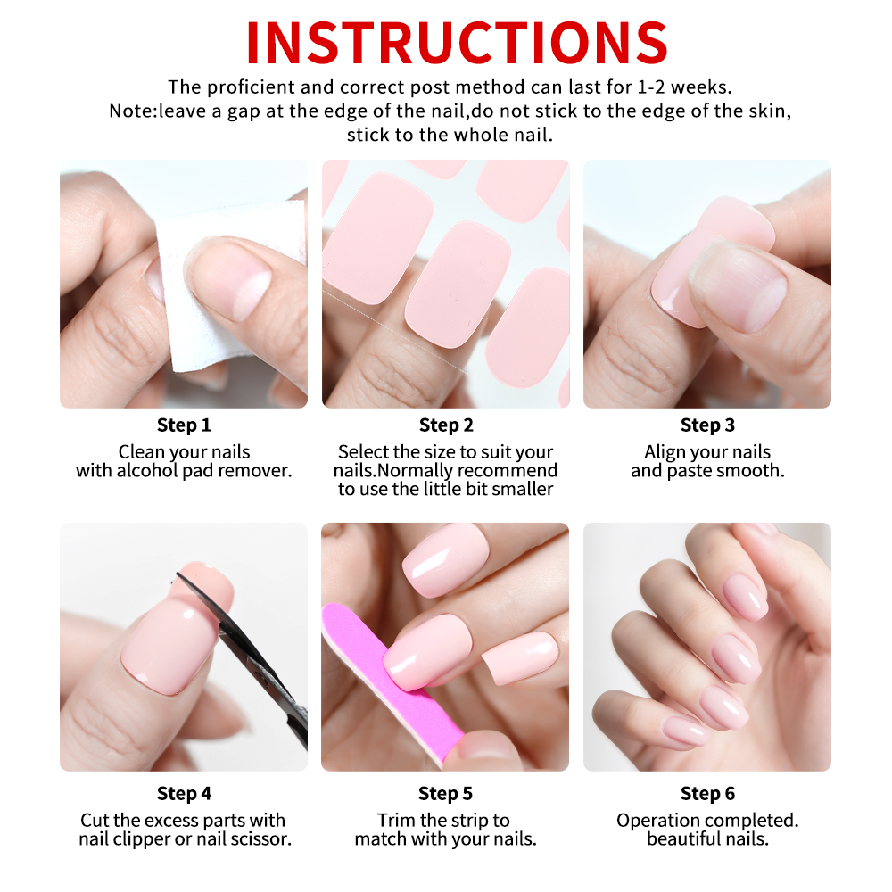 UV-Free Strips Nails Stickers  - огляд і ціна Full Cover Adhesive
