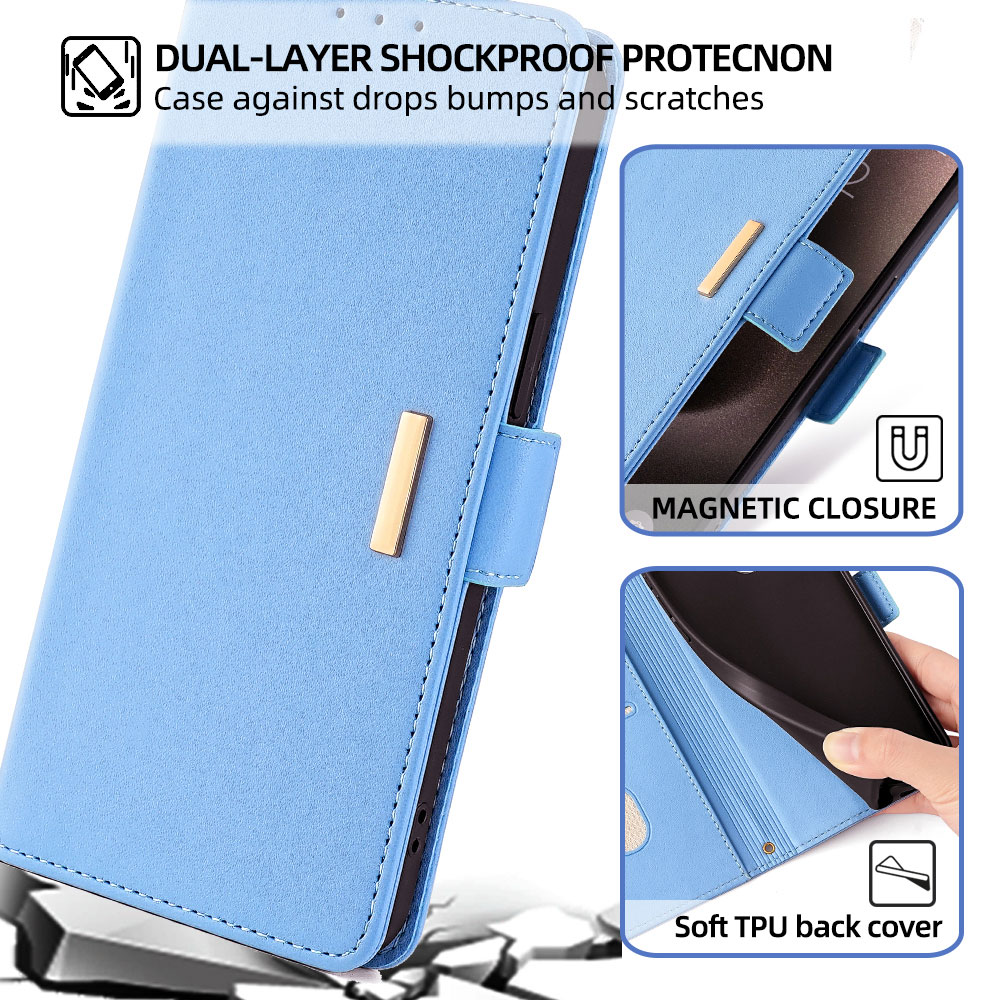 PU Leather Magnet Buckle Flip  - огляд і ціна Vivo X200