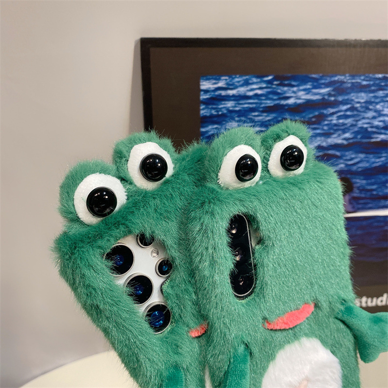 Plush Frog Phone Case, Cute Gr - огляд і ціна Samsung Galaxy S25